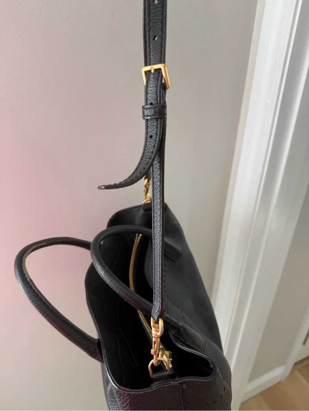 Tory Burch structured pebbled